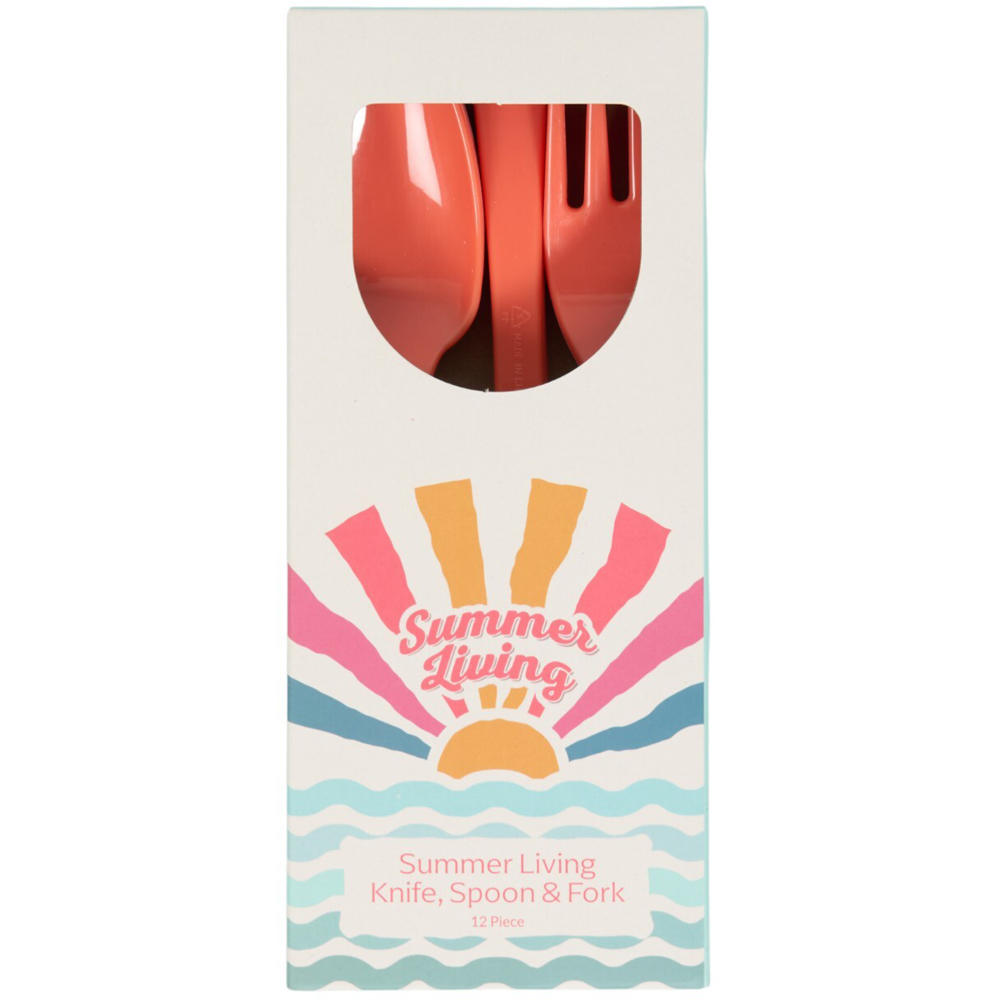 12 Piece Summer Living Knife Spoon and Fork Set Image 7