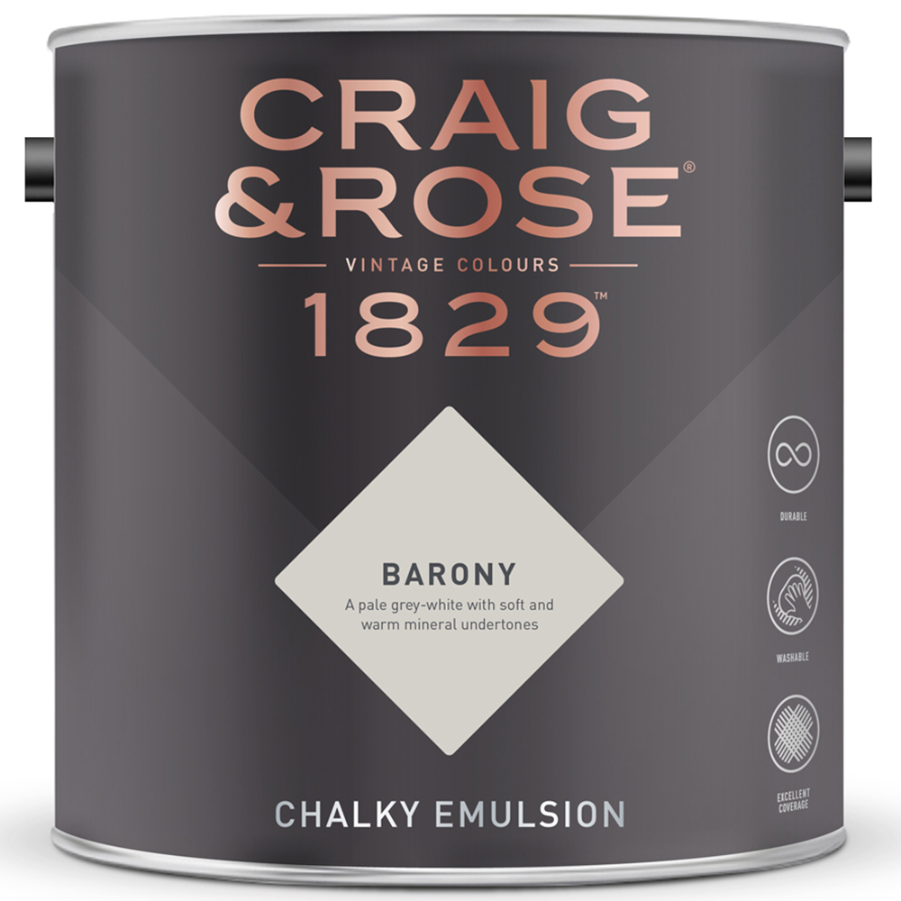 Craig & Rose Walls and Ceilings Barony Chalky Emulsion Paint 5L Image 2