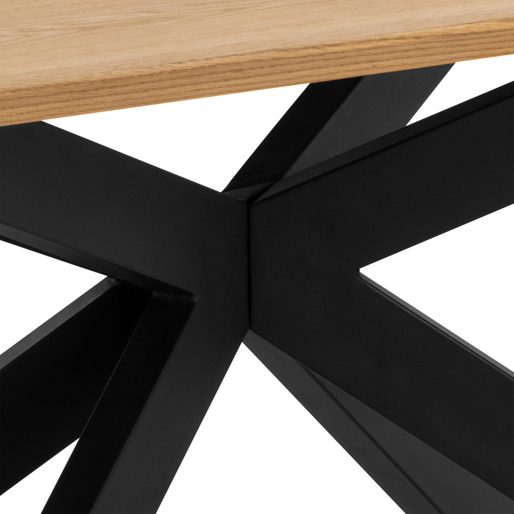 Florence Irwine 6 Seater Dining Table Matt Oak Image 5