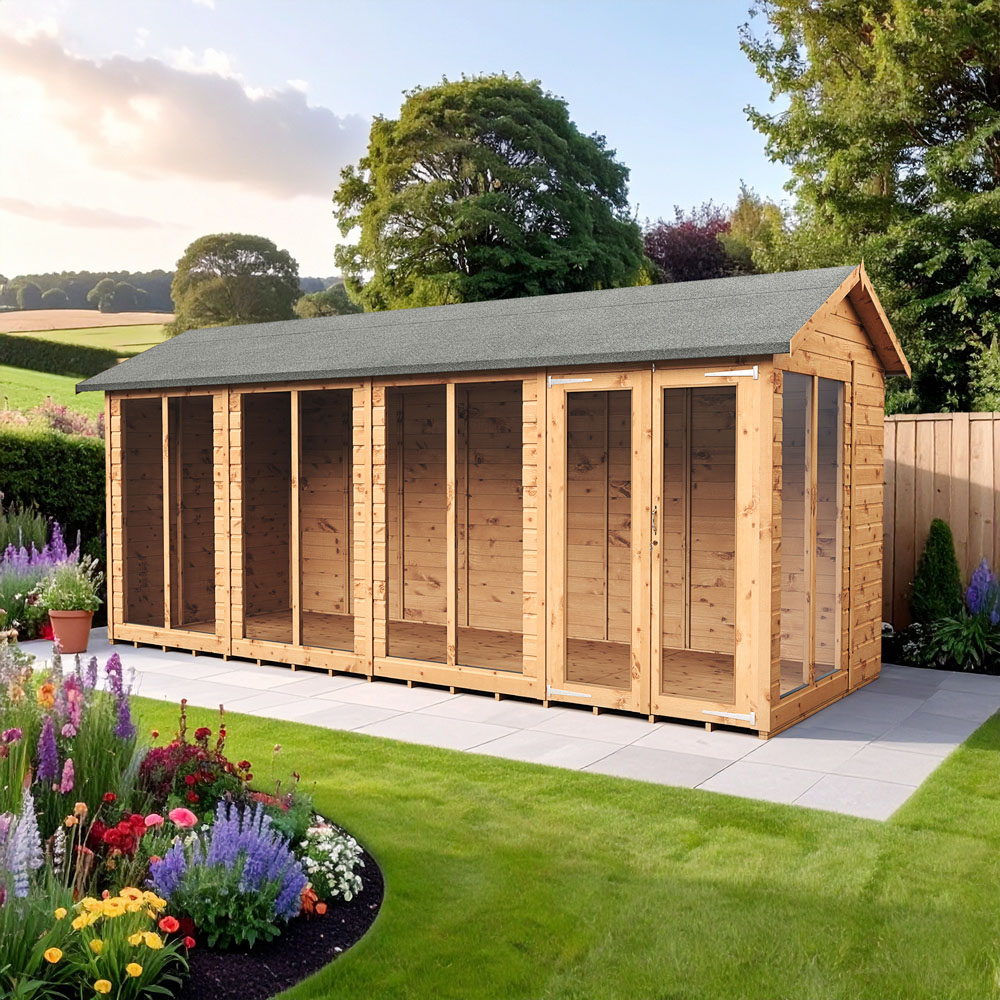 Empire Sheds 6 x 16ft Double Door Tongue and Groove Wooden Apex Garden Shed Image 2