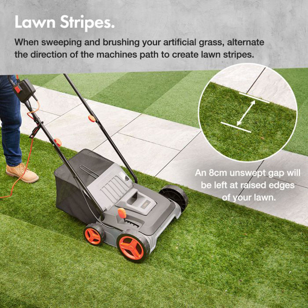 VonHaus 27667RG Artificial Grass Brush Sweeper Lite 1800W Image 6