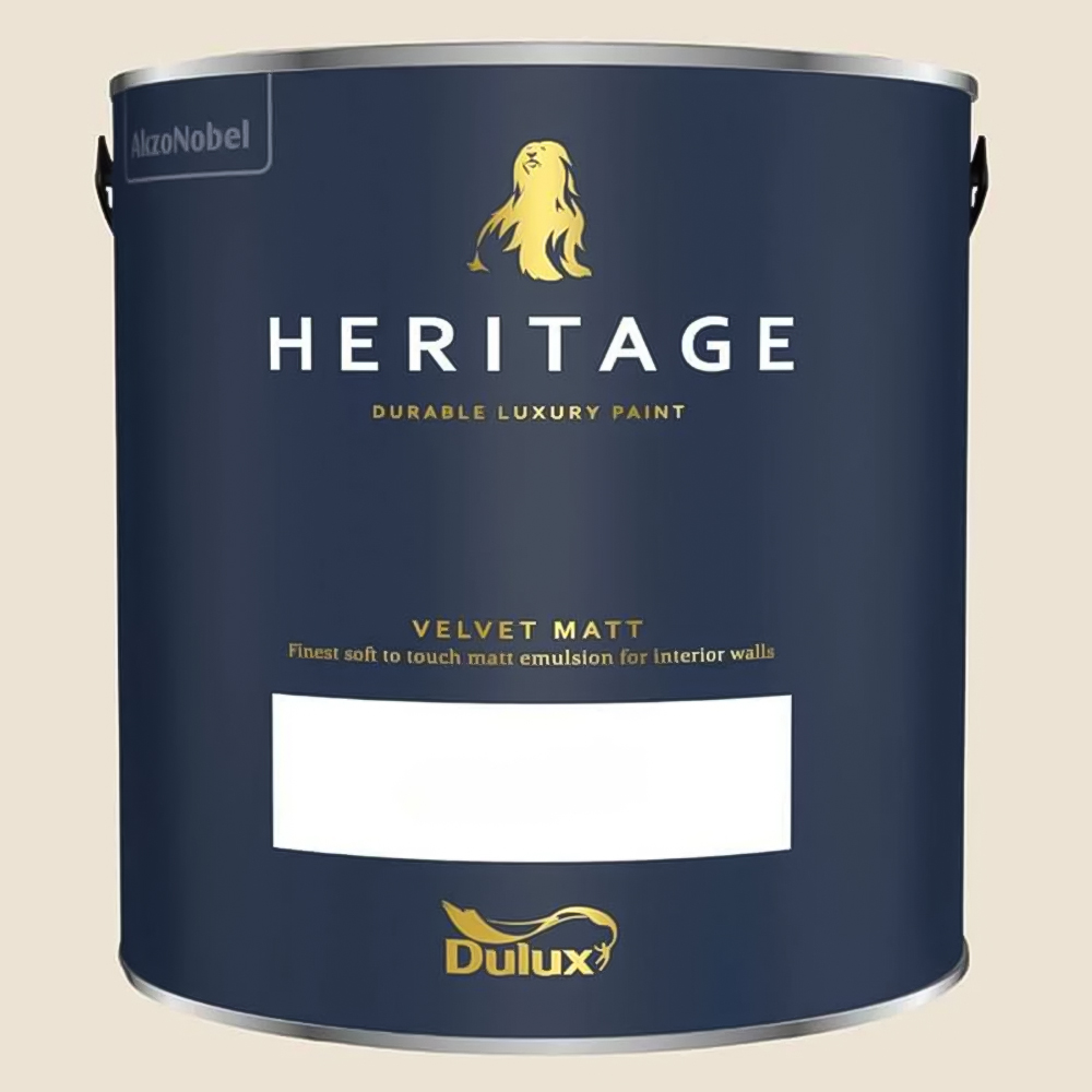 Dulux Heritage Walls and Ceilings Candle Cream Velvet Matt Emulsion Paint 2.5L Image 2