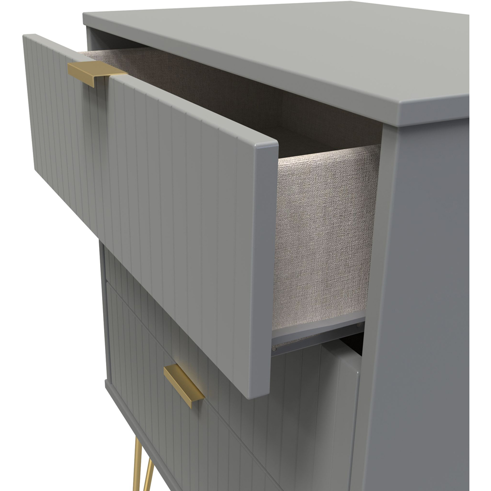 Crowndale 3 Drawer Dusk Grey Chest of Drawers Ready Assembled Image 6
