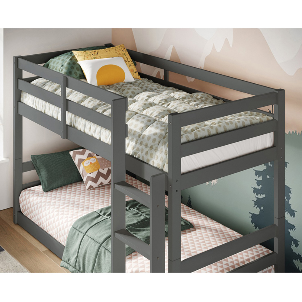 Flair Shasha Grey Low Shorty Wooden Bunk Bed Image 2