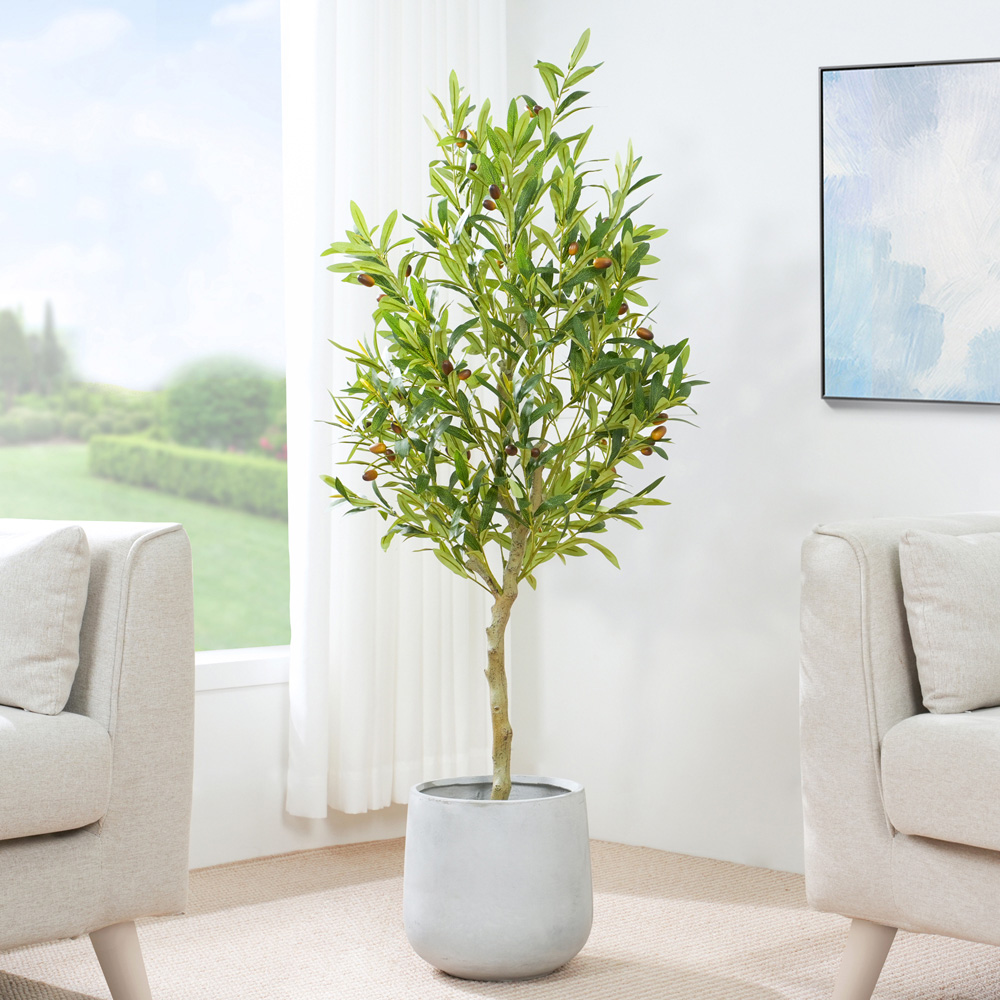 Olive Tree Indoor Artificial Plant 120cm Image 2