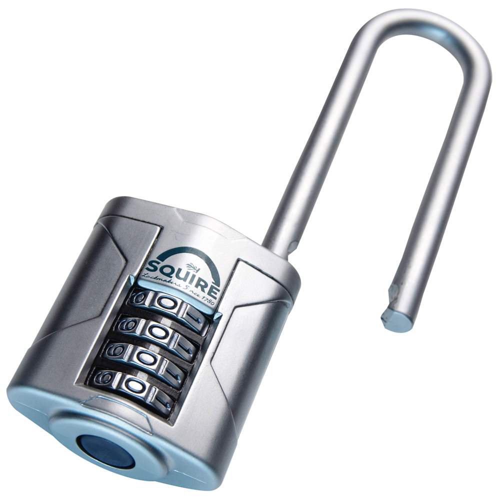 Squire 40mm 4 Wheel Combination Extra Long Boron Shackle Padlock Image 3