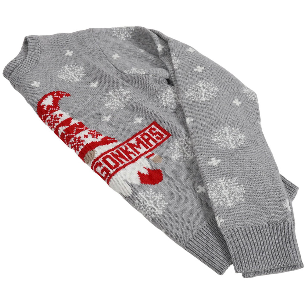 Ladies Gonk Snowflake Jumper - Grey / 14-16 Image 3