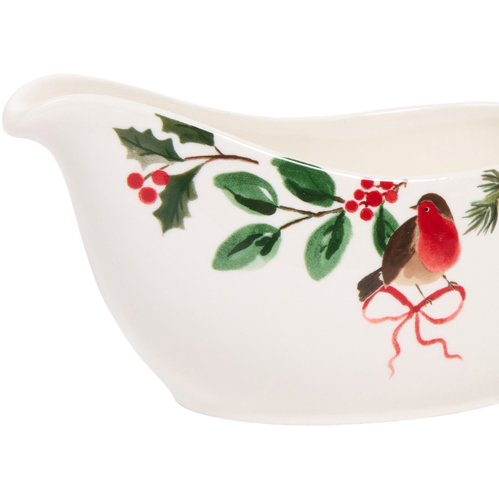 Festive Robin Gravy Boat Image 2