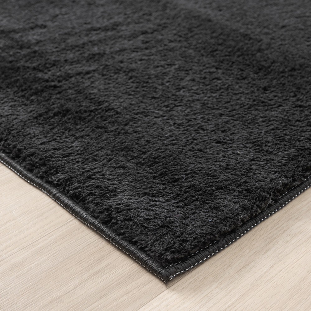 Desire Rugs Comfy Black Anti Slip Felt Backing Rug 80 x 120cm Image 4