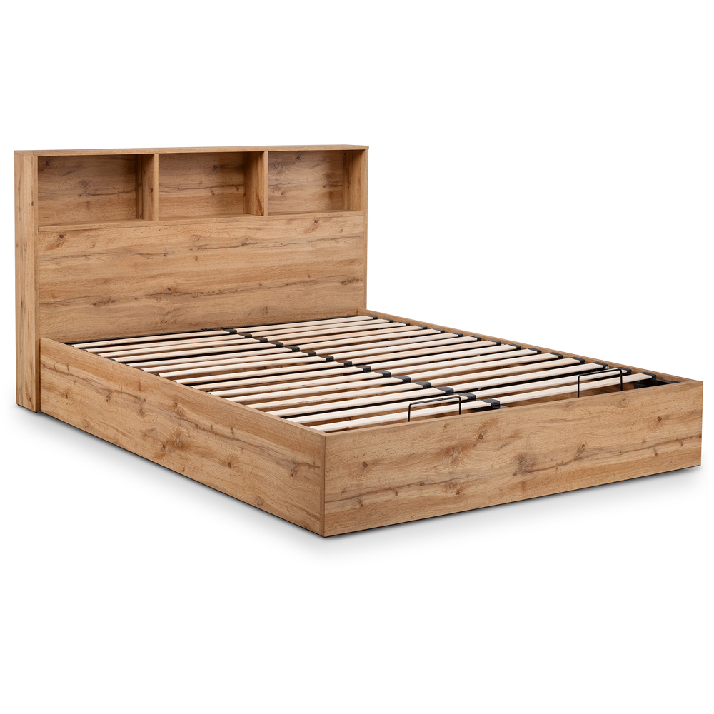 Julian Bowen Bali Single Light Oak Storage Ottoman Bed Image 4