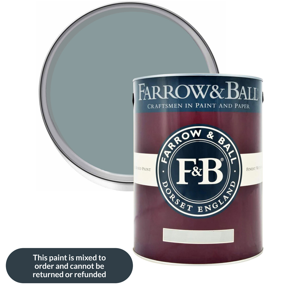 Farrow & Ball Estate Eggshell Oval Room Blue Satin Paint 5L Image 1