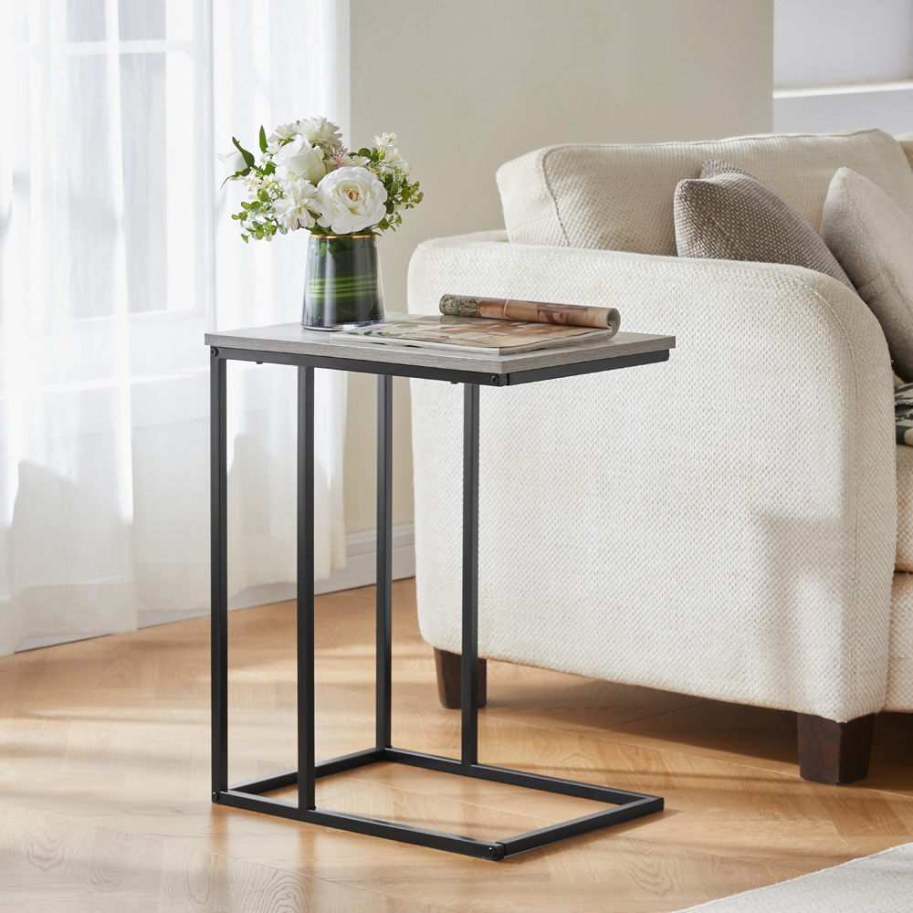 VIDA DESIGNS Brooklyn Grey Side Table Image 3