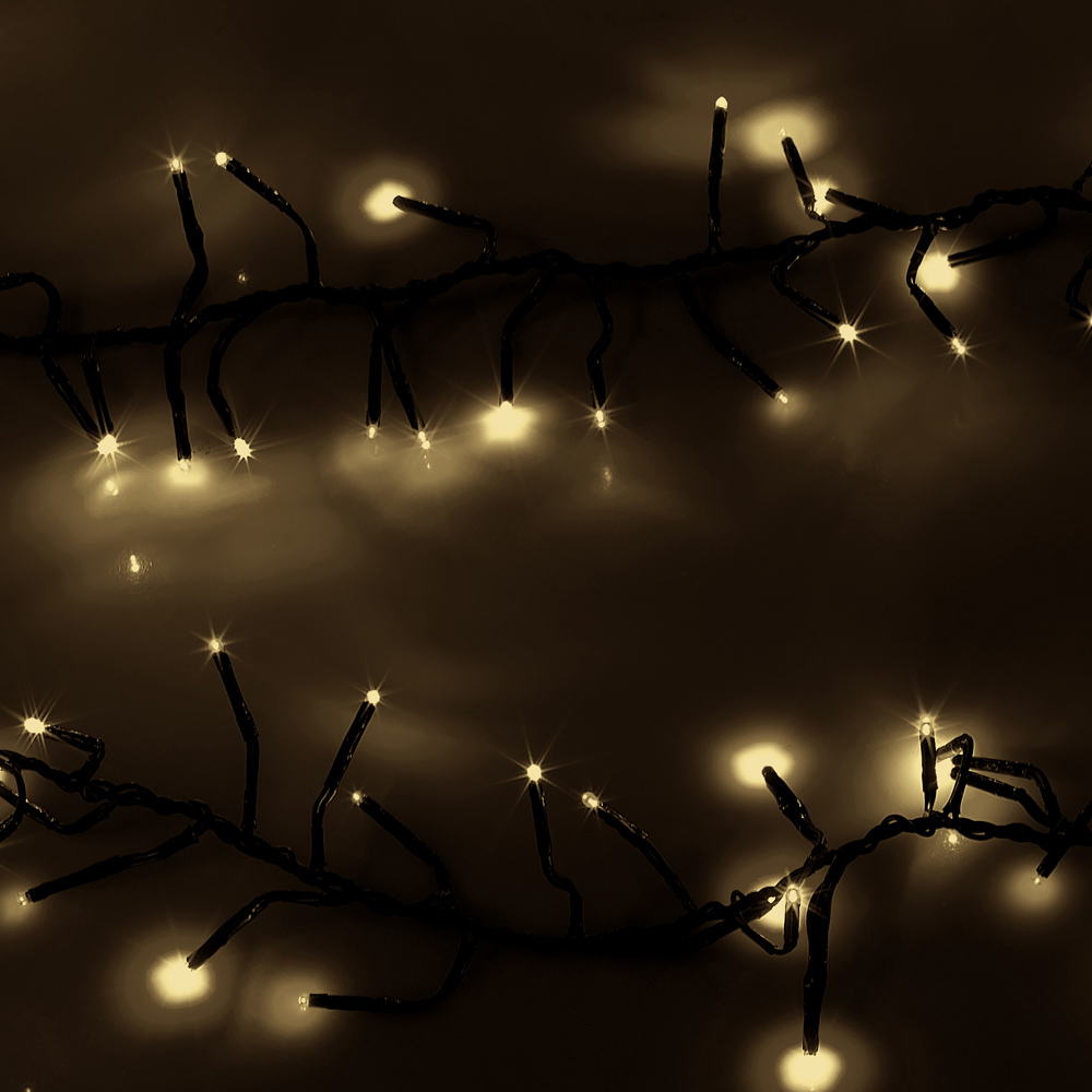 The Christmas Workshop 720 Warm White LED Cluster String Light Image 2