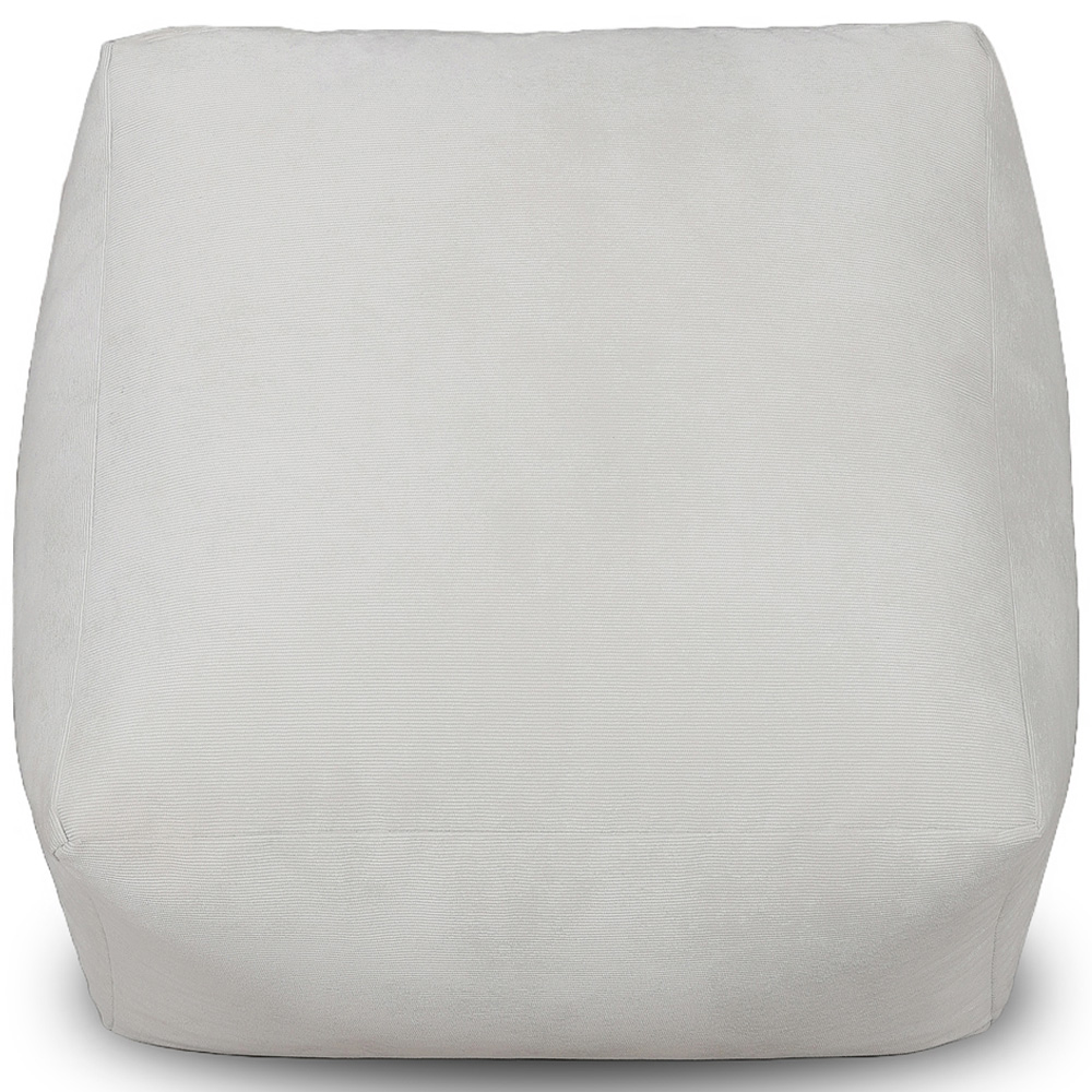 Kaikoo Silver Grey Cord Square Slab Bean Bag Image 3