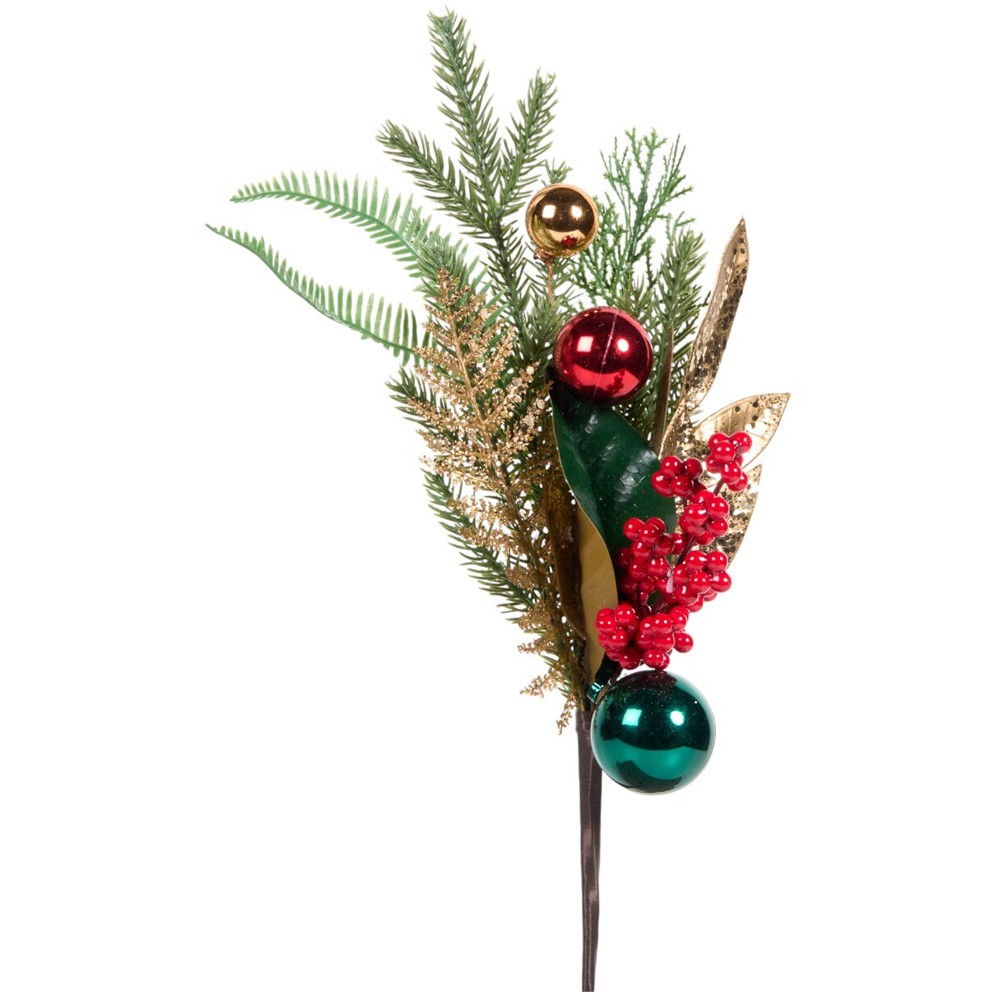 Traditional Festive Bauble PickGreen Image 2