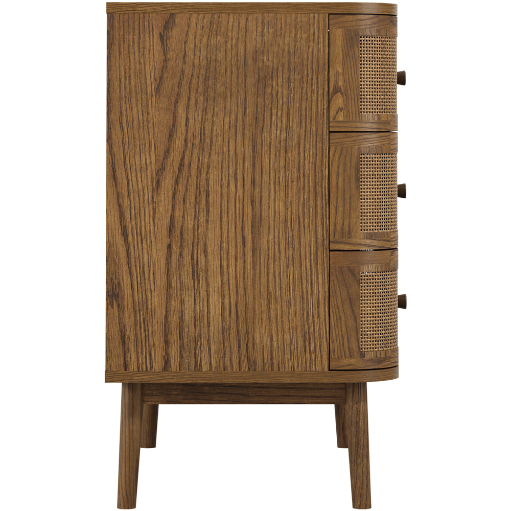 LPD Home Callie Smoked 3 Drawer Chest of Drawers Image 5