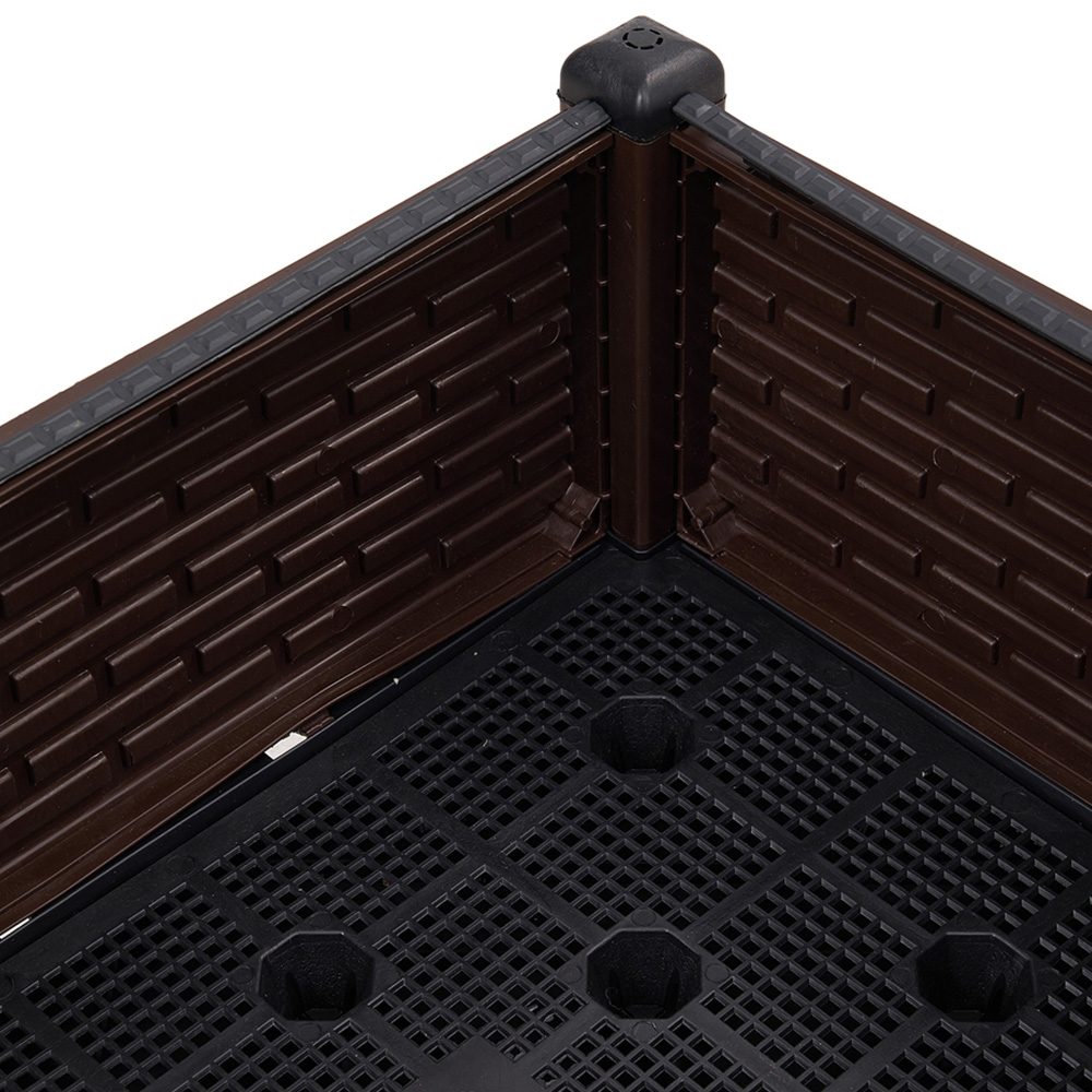 Living and Home Plastic Raised Garden Bed Planter Box 120 x 40 x 33cm Image 5