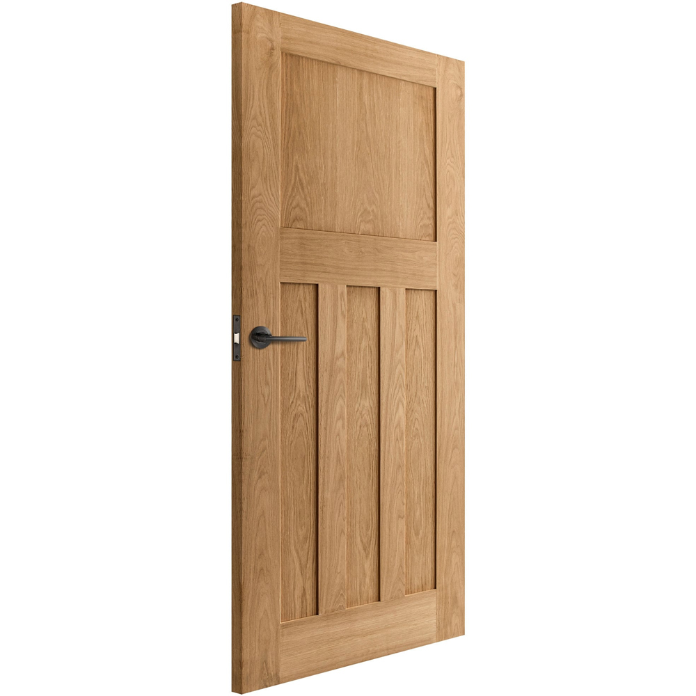 Oak Veneer 1930s DX 4 Panel Internal Door 2032 x 813 x 35mm Image 4