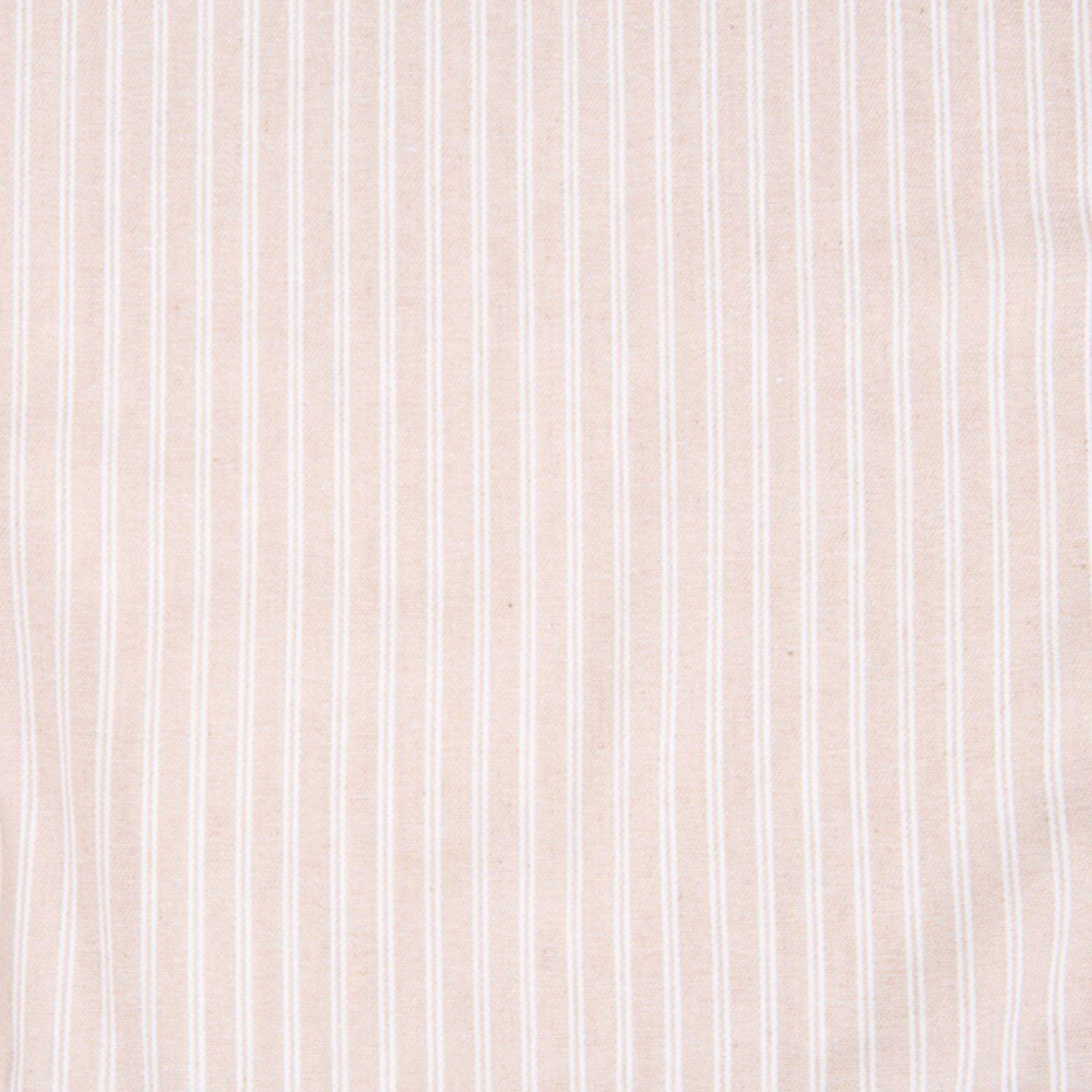 Stripe Tablecloth Beige and White Image 5