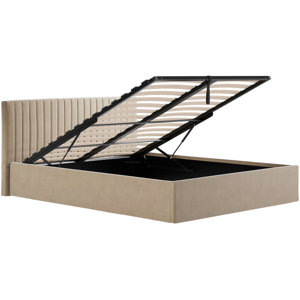 LPD Home Berlin Beige Double Ottoman Bed Image 5