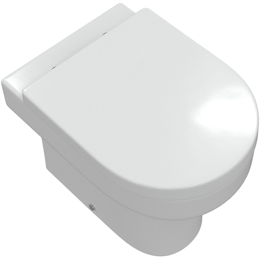 Bathstore Ventura Back to Wall WC and Soft Close Seat with Dual Flush Image 4