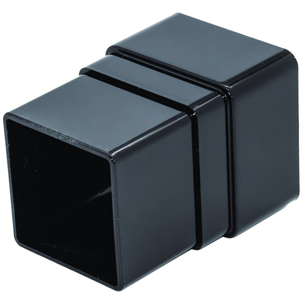 FloPlast Square Downpipe Socket Black 65mm Image 3