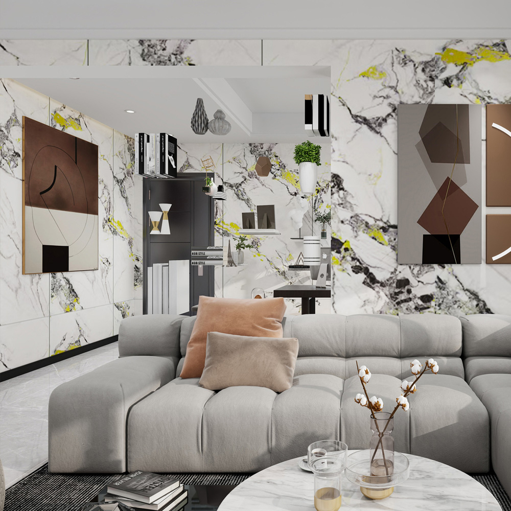 Britwall Golden Marble SPC Wall Panel 1220 x 2440 x 4mm Image 1