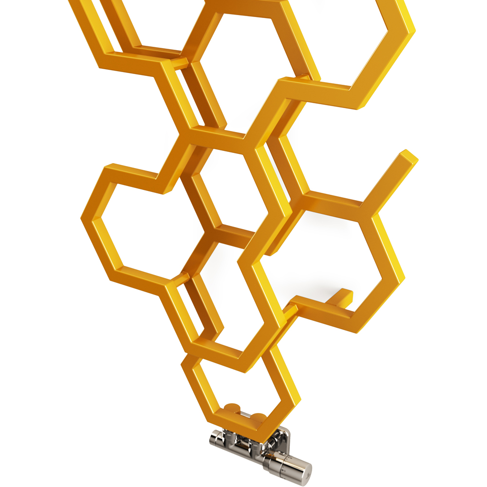 Terma Hex 1708 BTU Mustard Radiator 1700 x 573mm Image 5