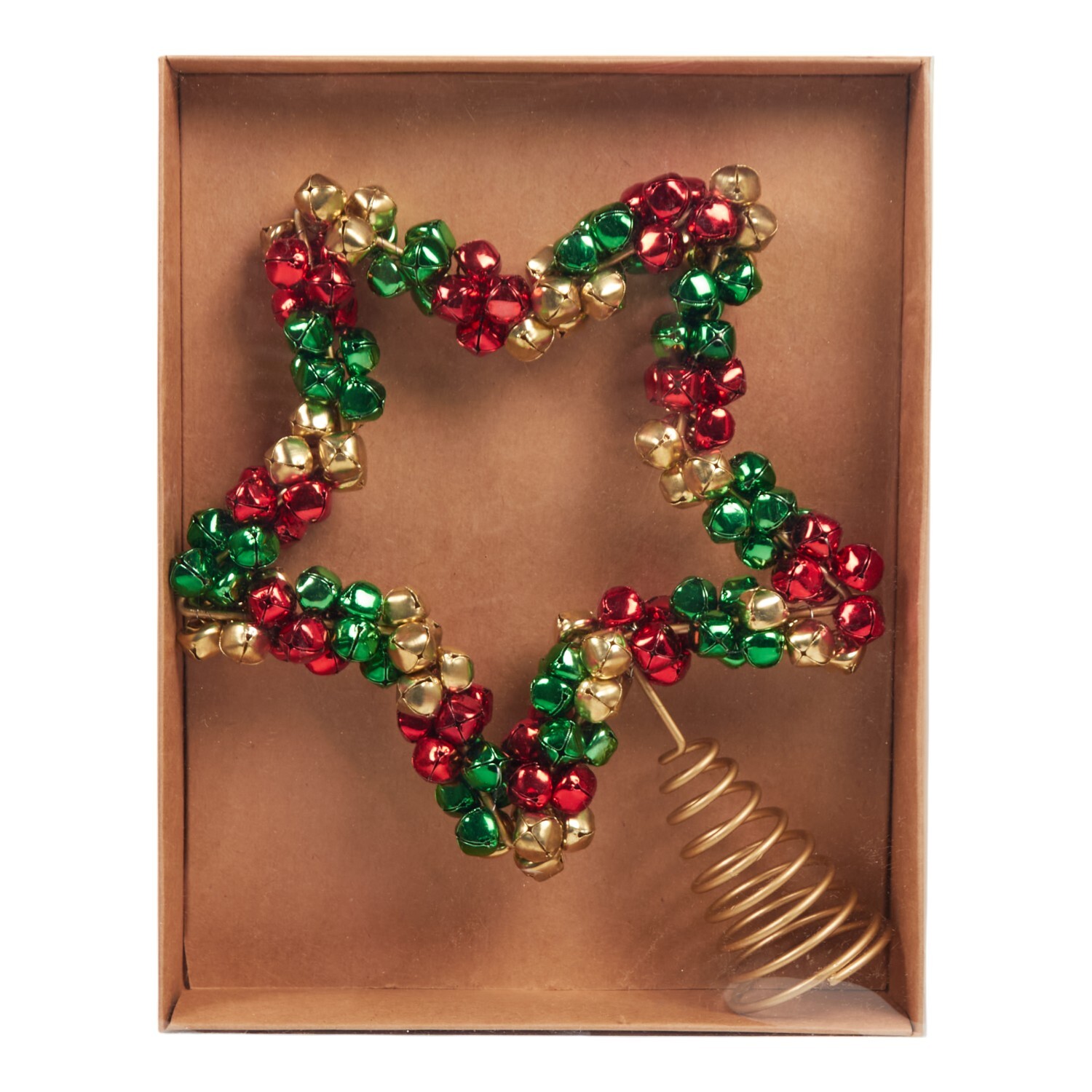 Jingle Bell Tree Topper Gold Image 3