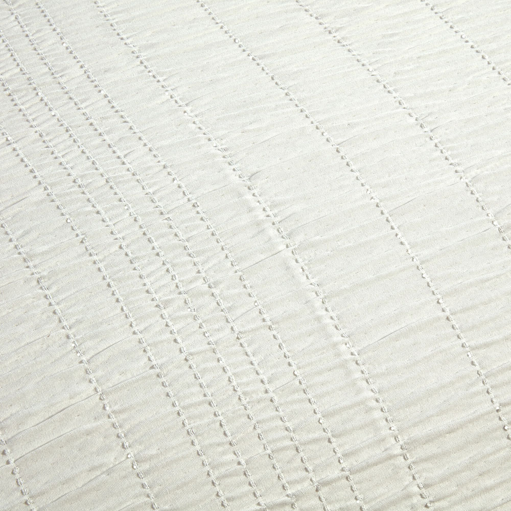 Estelle Seersucker Duvet SetSilverDouble Image 3