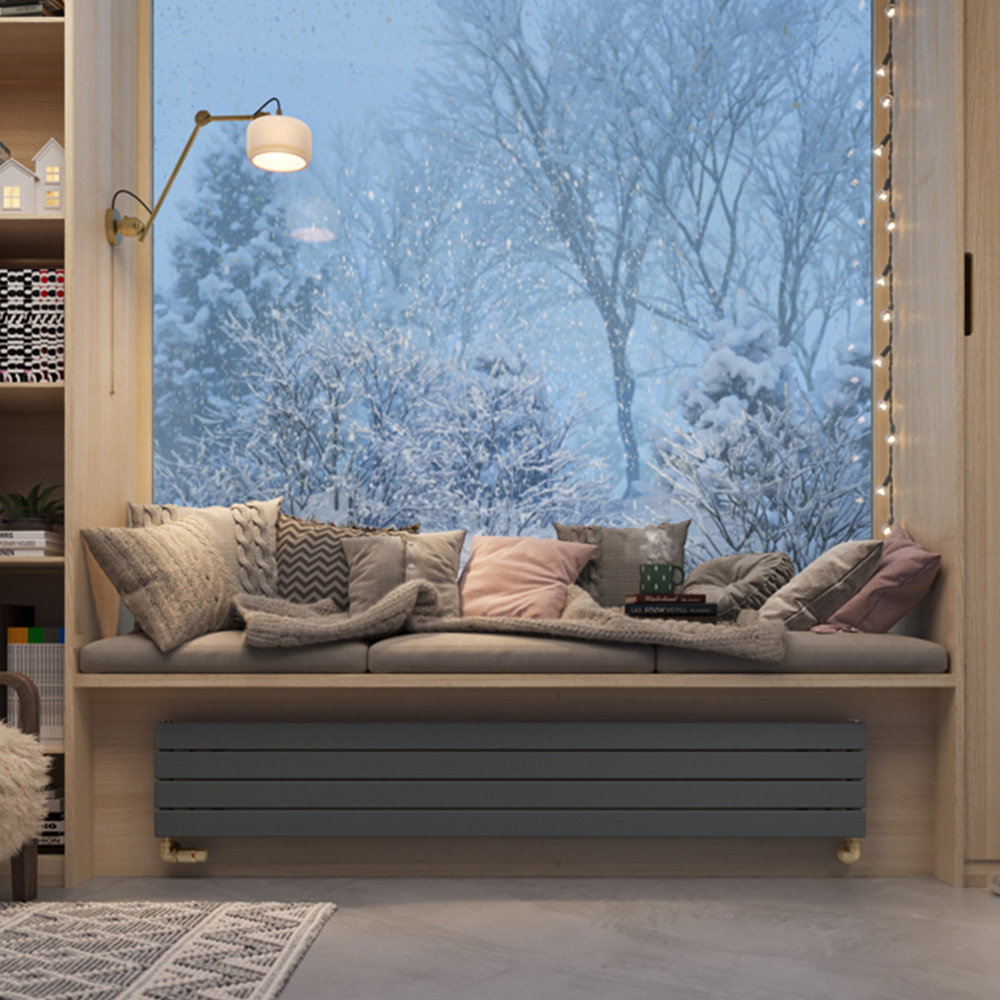 Terma Forte 1780 BTU Metallic Grey Single Panel Radiator 1800 x 292mm Image 7