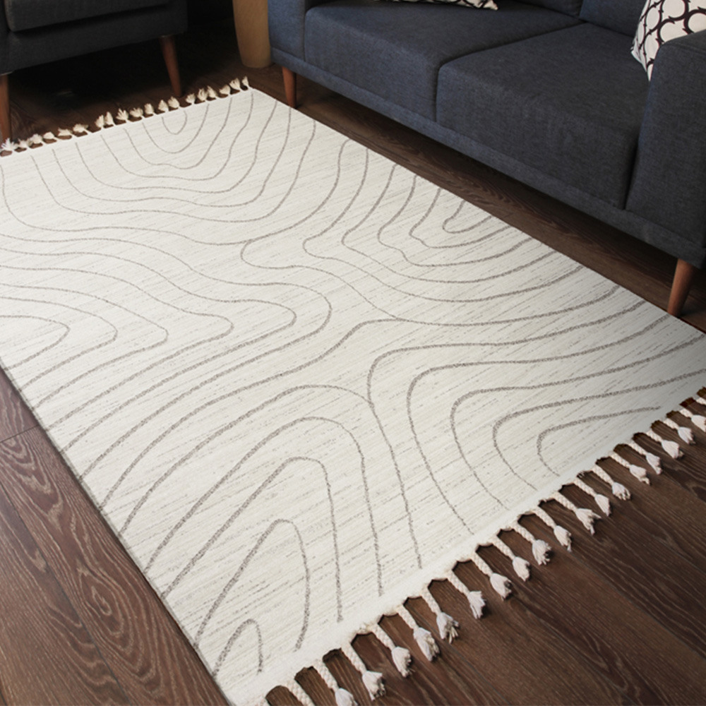 Esselle Home Arctic Contour Natural and Mink Rug 160 x 230cm Image 6