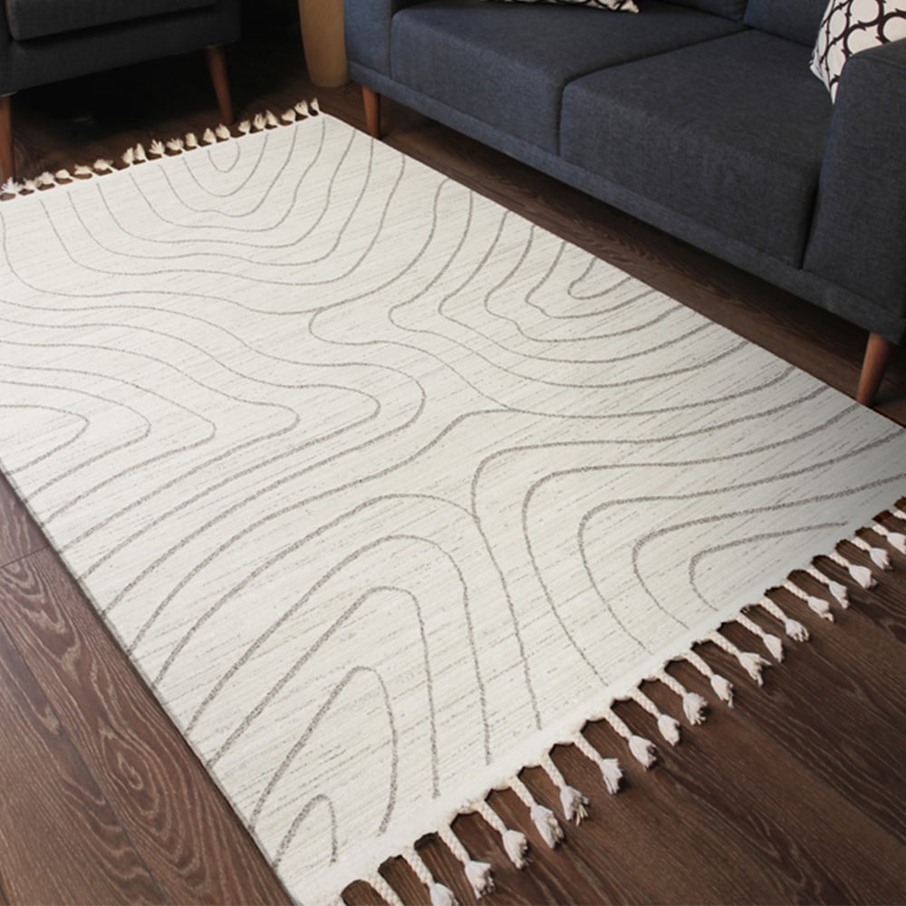 Esselle Home Arctic Contour Natural and Mink Rug 200 x 290cm Image 6