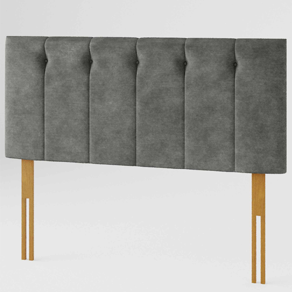 Aspire Furniture Hepburn Super King Size Granite Soft Touch Linen Headboard Image 2