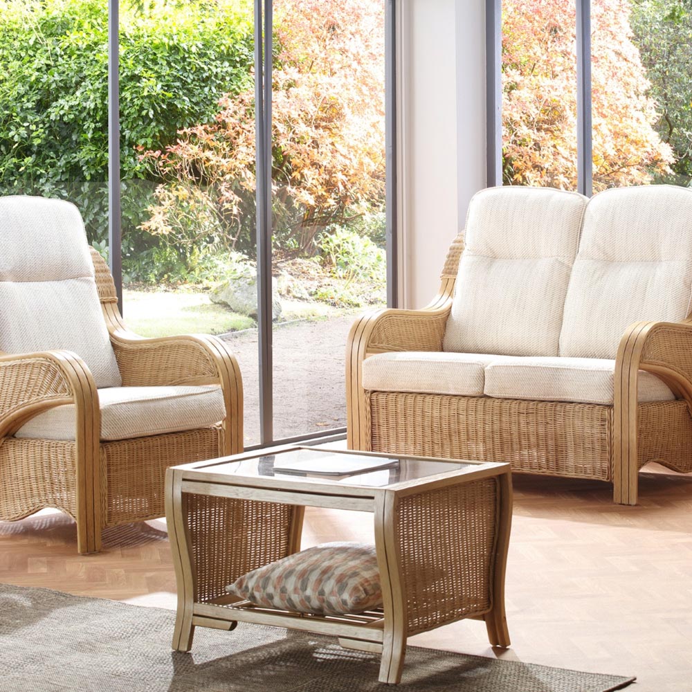 Desser Furniture Opera 4 Seater Light Oak Jasper Sofa Set Image 7