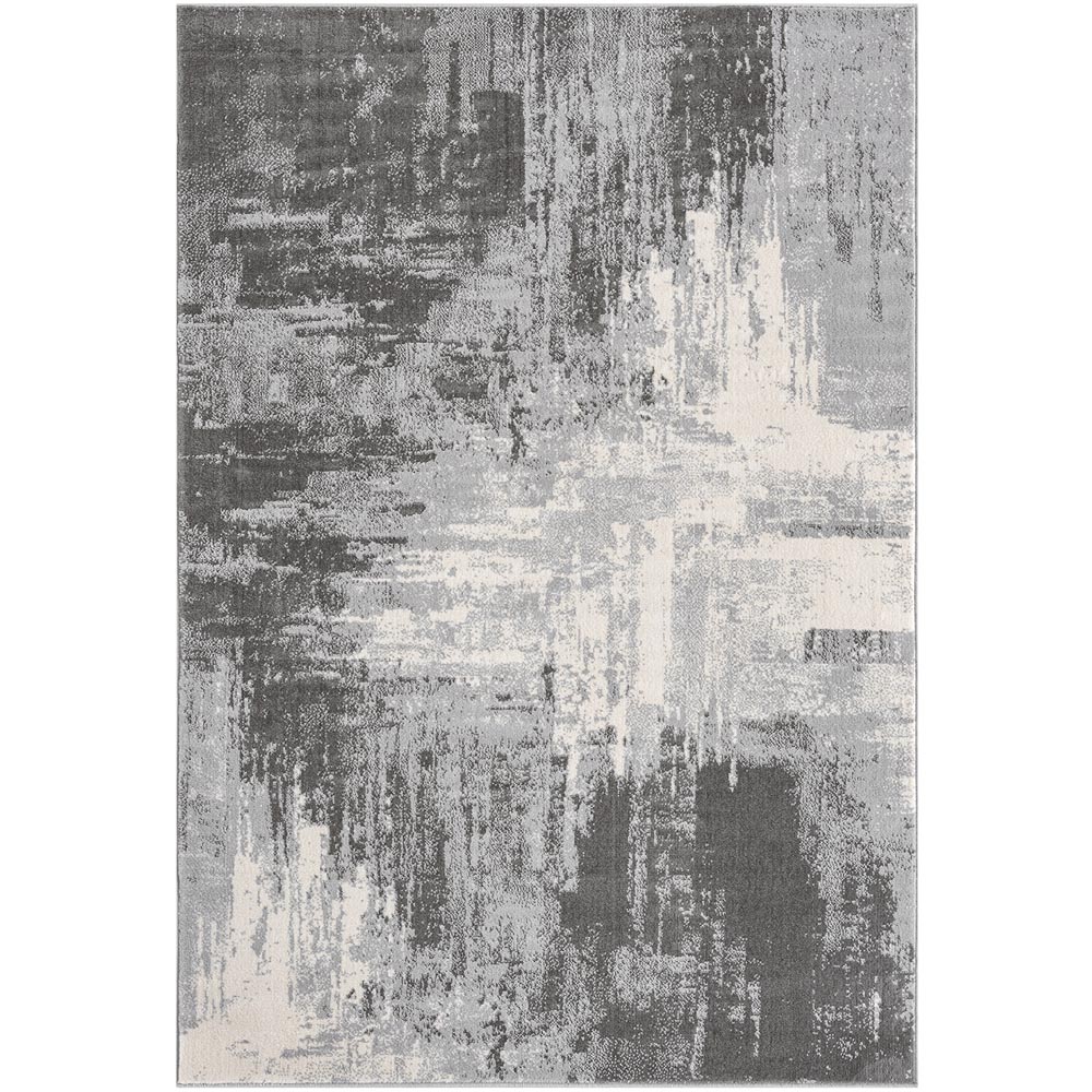 Desire Rugs Obsidian Grey Craft Abstract Rug 60 x 220cm Image 7