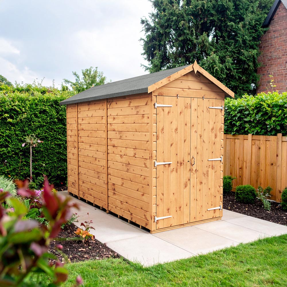 Empire Sheds 4 x 10ft Double Door Tongue and Groove Wooden Apex Garden Shed Image 2