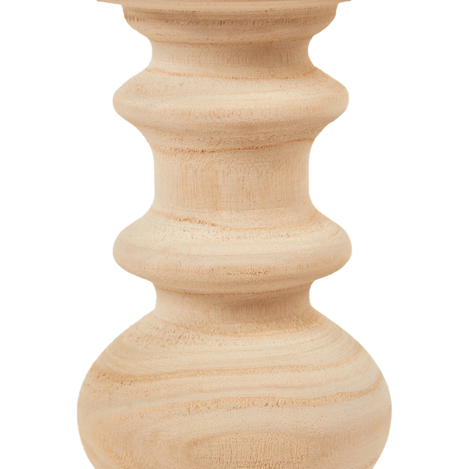 Amalie Wooden Candle Holder - Natural Image 2