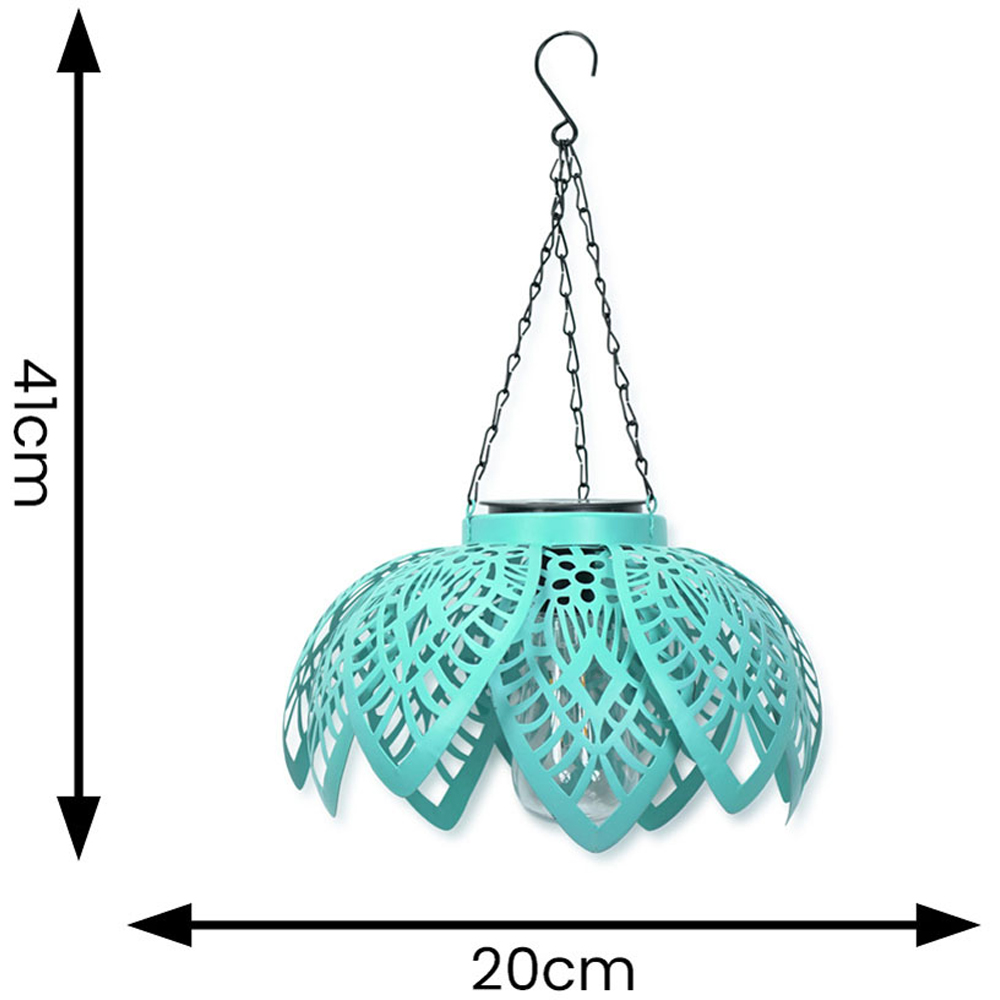 ValueLight Artichoke Blue Outdoor Solar Decorative Light Image 6