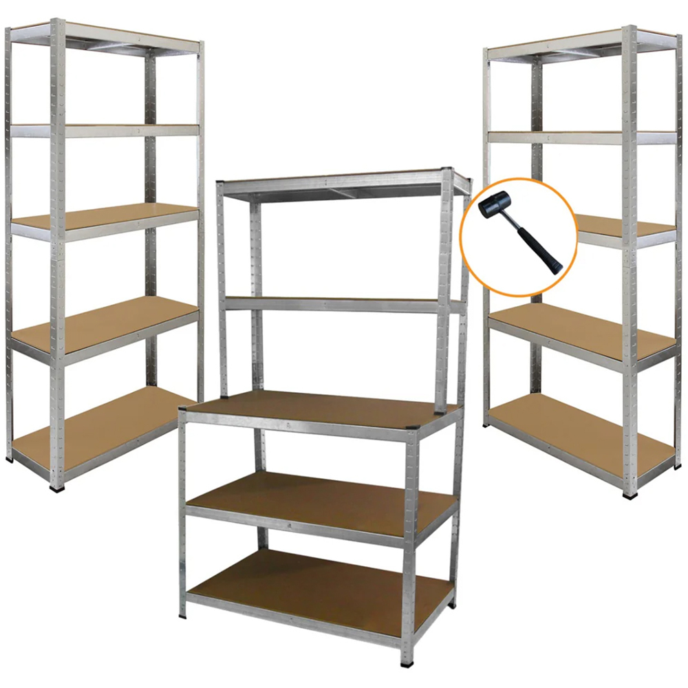 Monster Shop Galwix Shelving Rack with Workbench 3 Pack Image 5