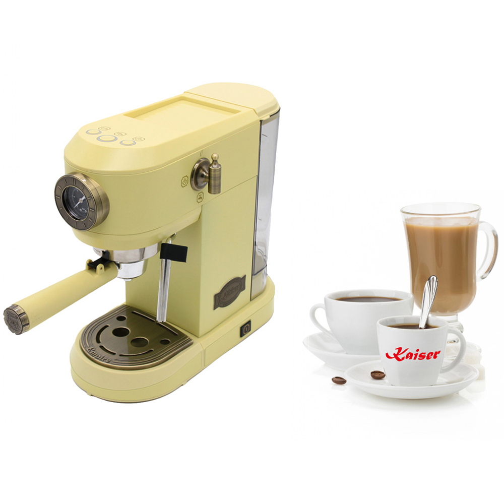 Kaiser Empire Ivory Espresso Coffee Machine and Toaster Bundle Image 4
