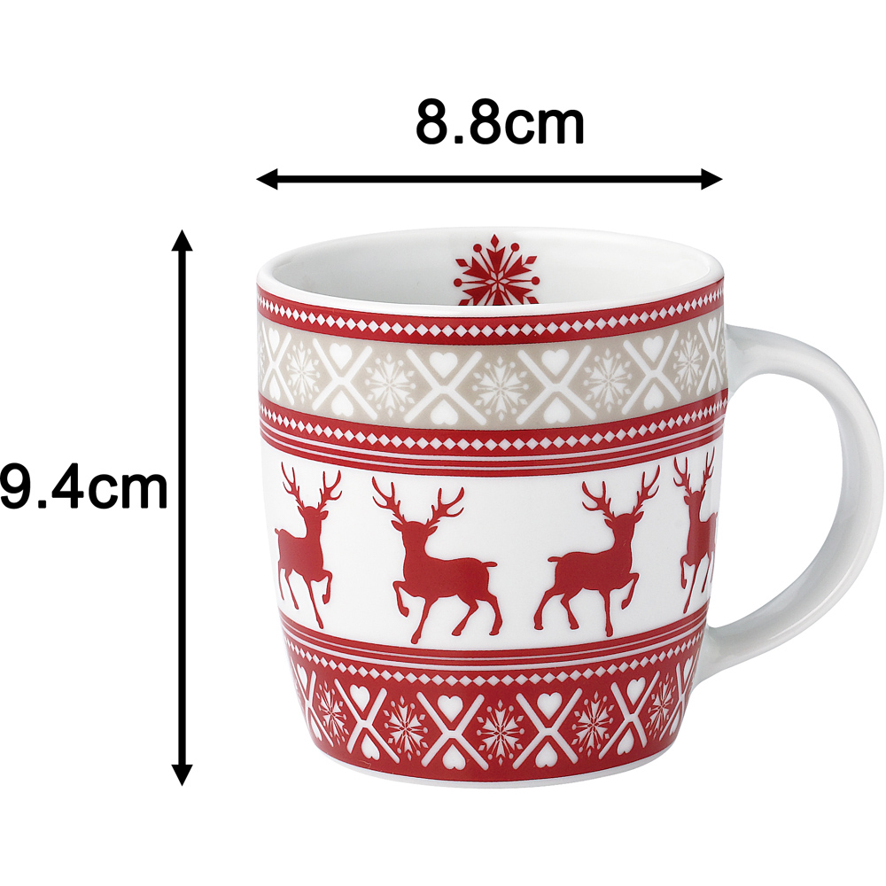 Waterside Nordic Reindeer Mug 4 Pack Image 5