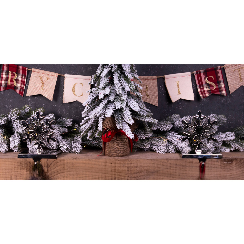 St Helens Christmas Snowflake Stocking Holder Set of 2 Image 5