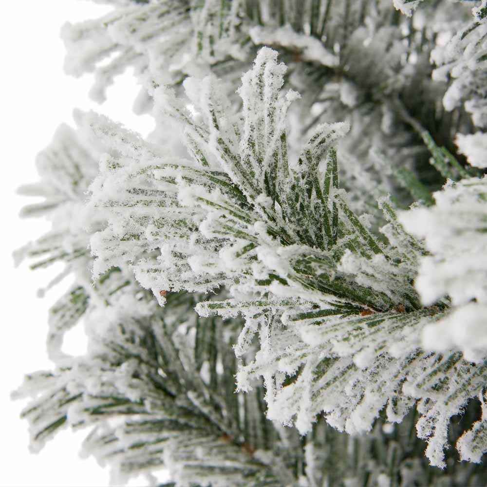 wilko Snow Flocked Half Artificial Christmas Tree 7ft Image 4