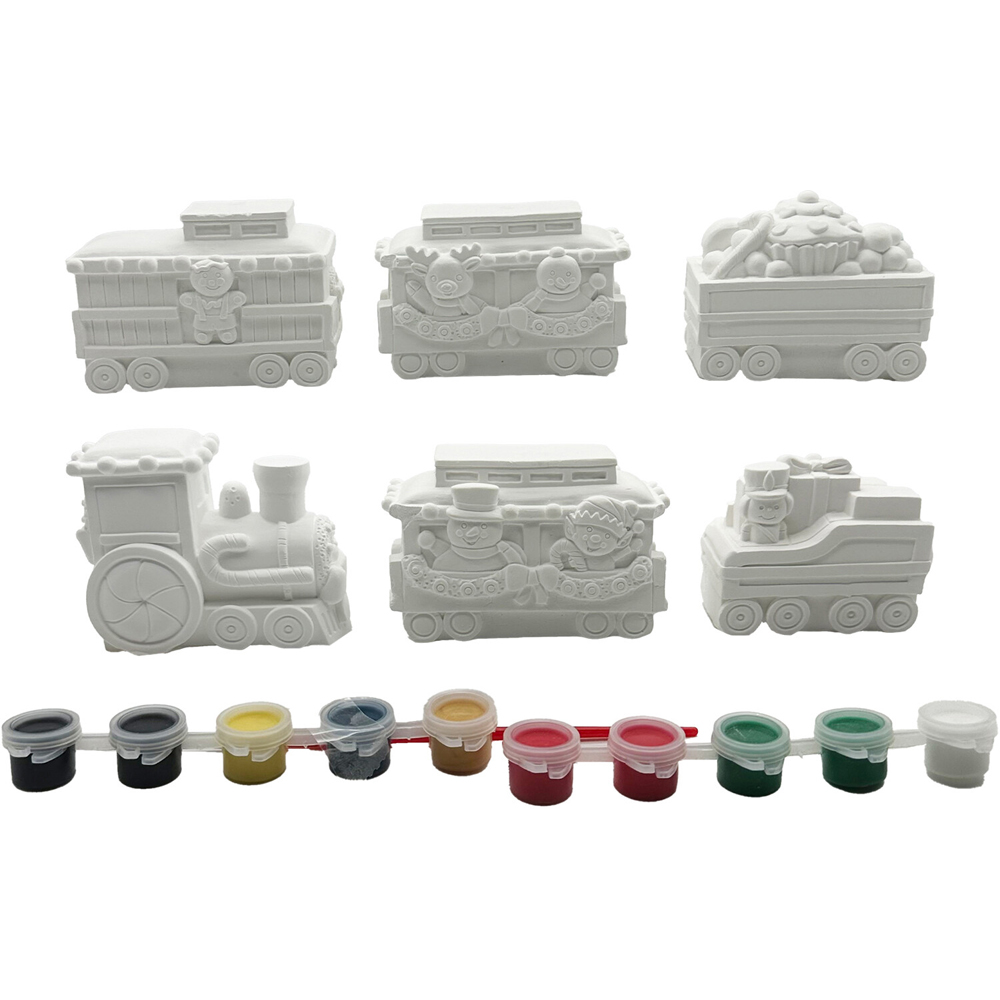 Paint Your Own Train Set Kit Image 3