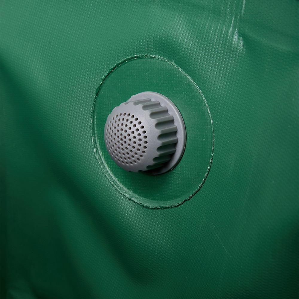 Living and Home 380L Green Collapsible Mesh Filter Rainwater Collection Tank with Side Tap Image 6