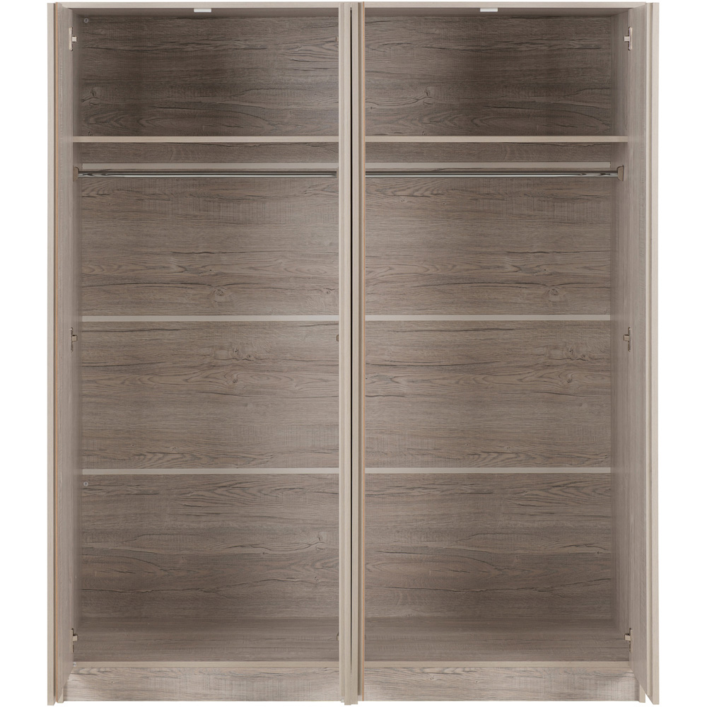 Seconique Malvern 4 Door Urban Snow Wardrobe Image 4