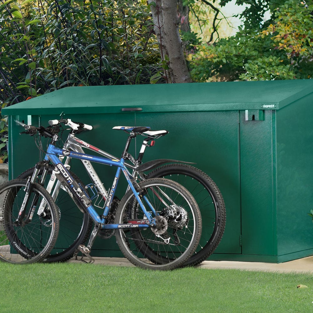 Asgard Access Plus 8 x 4ft Double Door Grey Bike Storage Shed Image 7