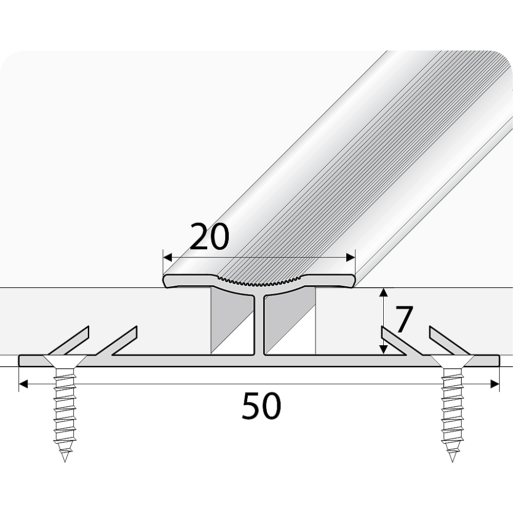 Gripperrods M30A Gold Simbrass Dual Edge Heavy-Duty Door Threshold Bar Trim with Gripper 90cm Image 2