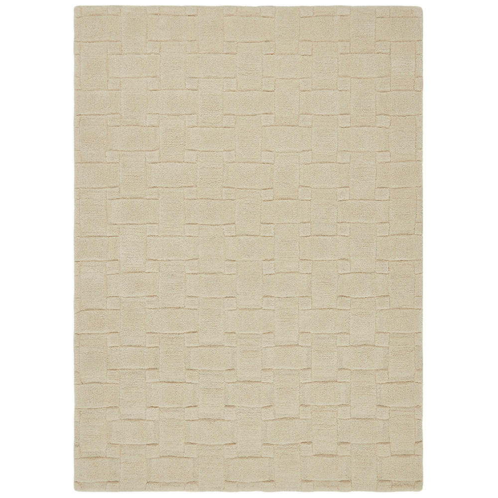 Origins New Ivory 3D Basketweave Rug 120 x 170cm Image 1